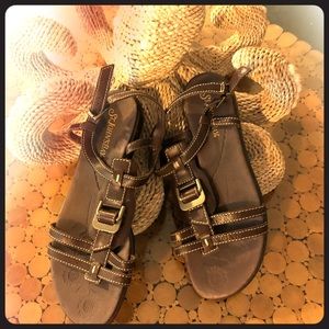 Saint johns bay sandals leather